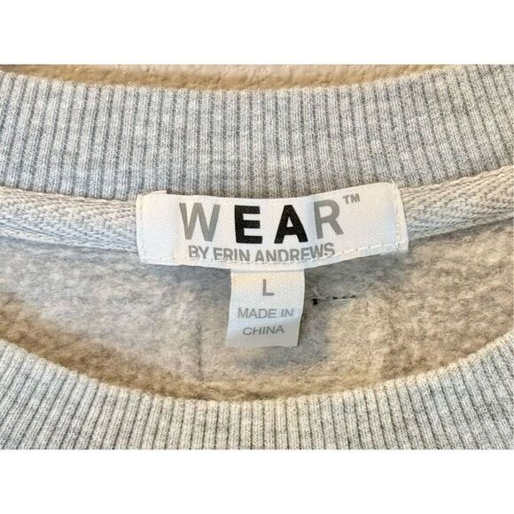 WEAR by Erin Andrews Miami Heat Patched Pullover Sweatshirt Hoodie Women's Large - Picture 7 of 12